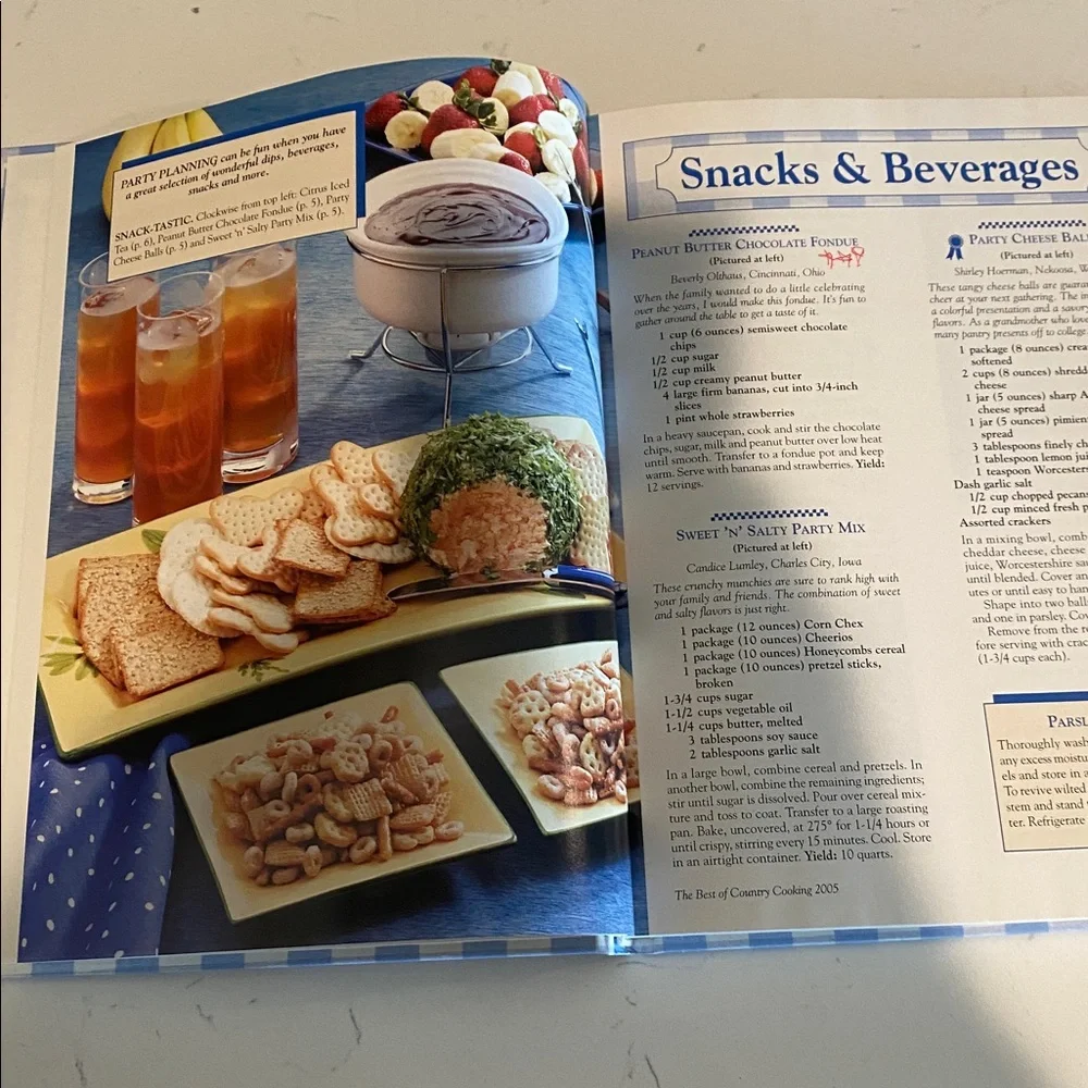 The Best of 2005 Cookbook - Blue Plaid Cover